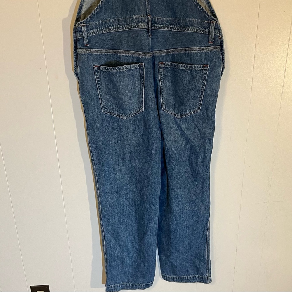 We the Free People Boyfriend Baggy Denim Overalls Size 26 - Picture 9 of 14